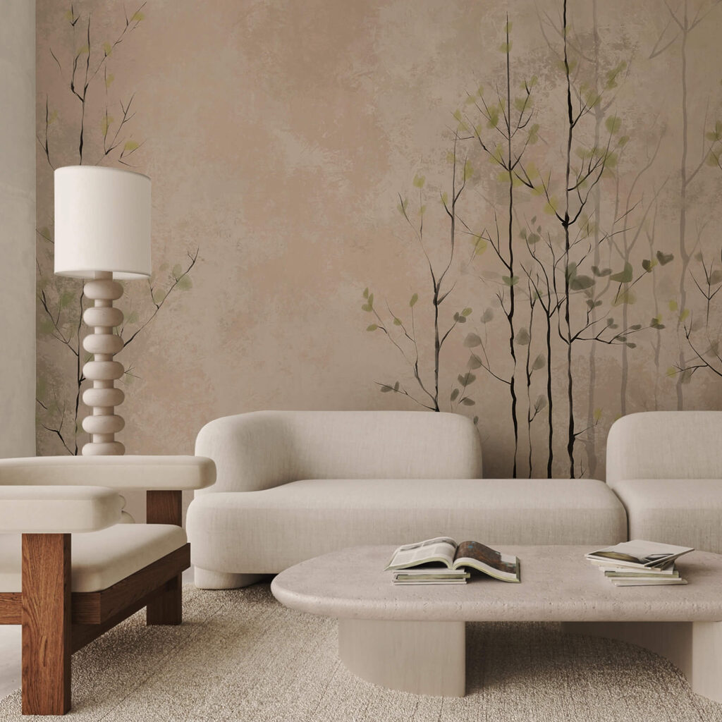 Skupina stromov s listami