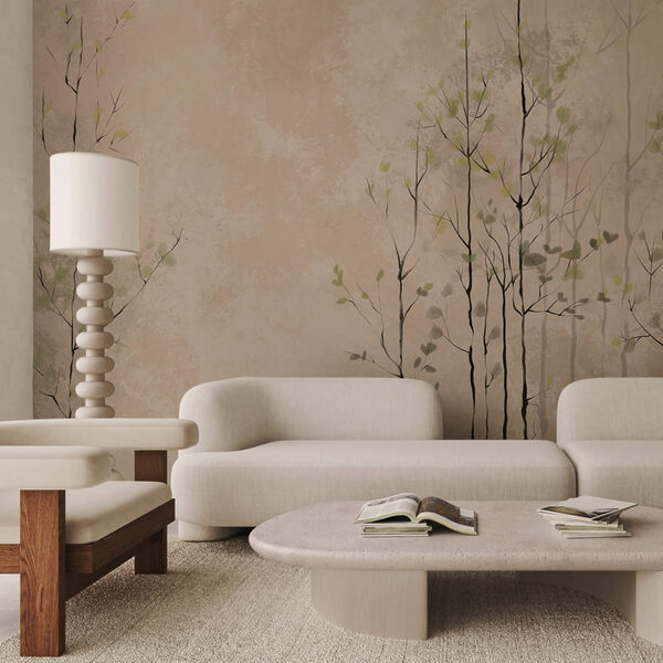 Skupina stromov s listami