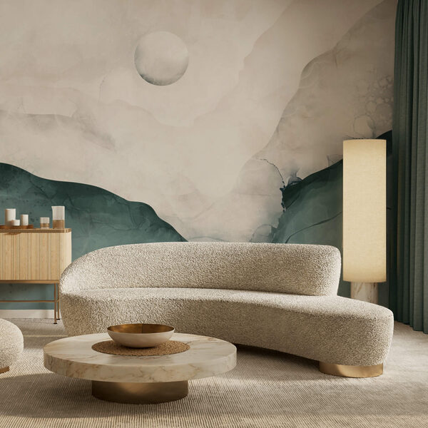 Fototapety Fototapety Maľba hory s mesiacom na oblohe (Katalógové číslo: t00298)