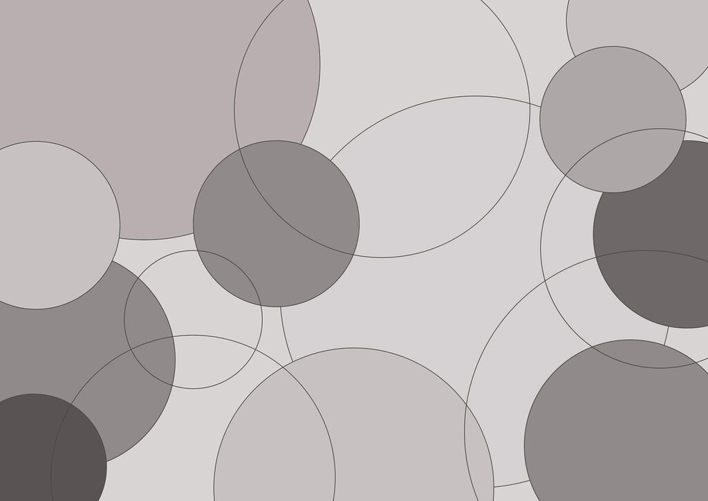 Grey and white circle pattern