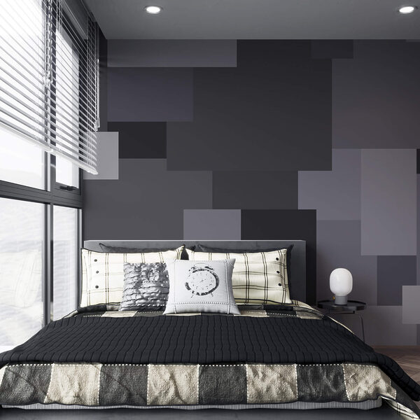 Sivé štvorce v hromade