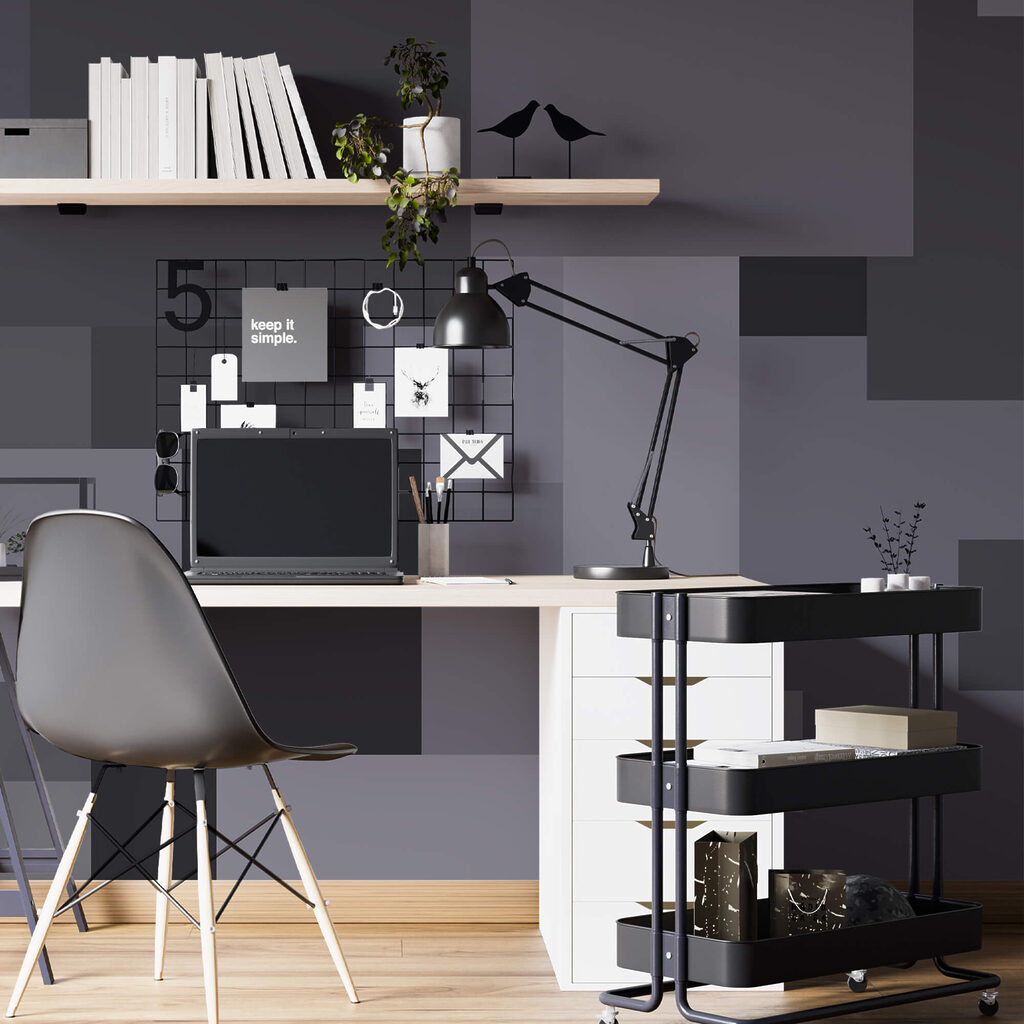 Sivé štvorce v hromade