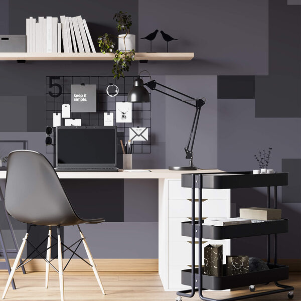 Sivé štvorce v hromade