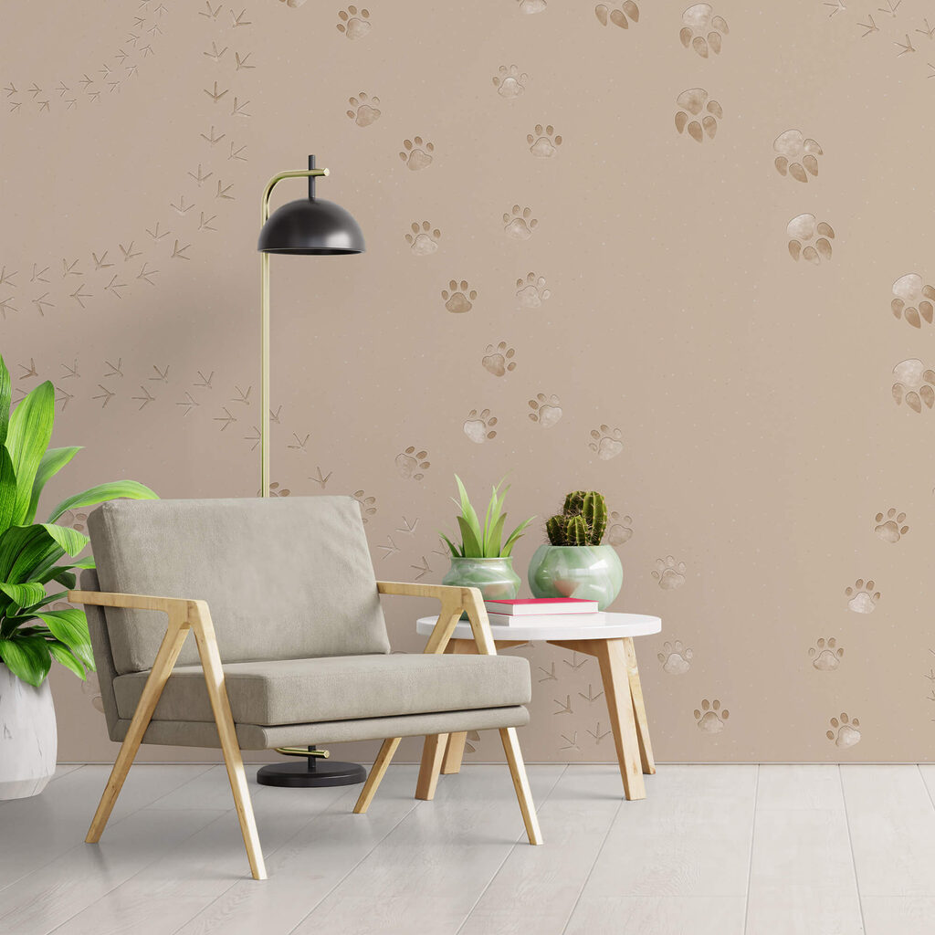 Vzor odtlačkov labiek a vtákov