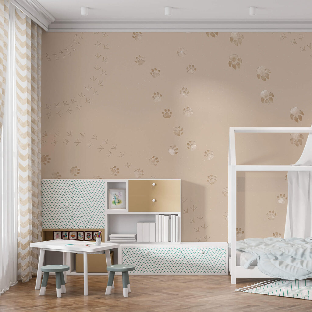 Vzor odtlačkov labiek a vtákov