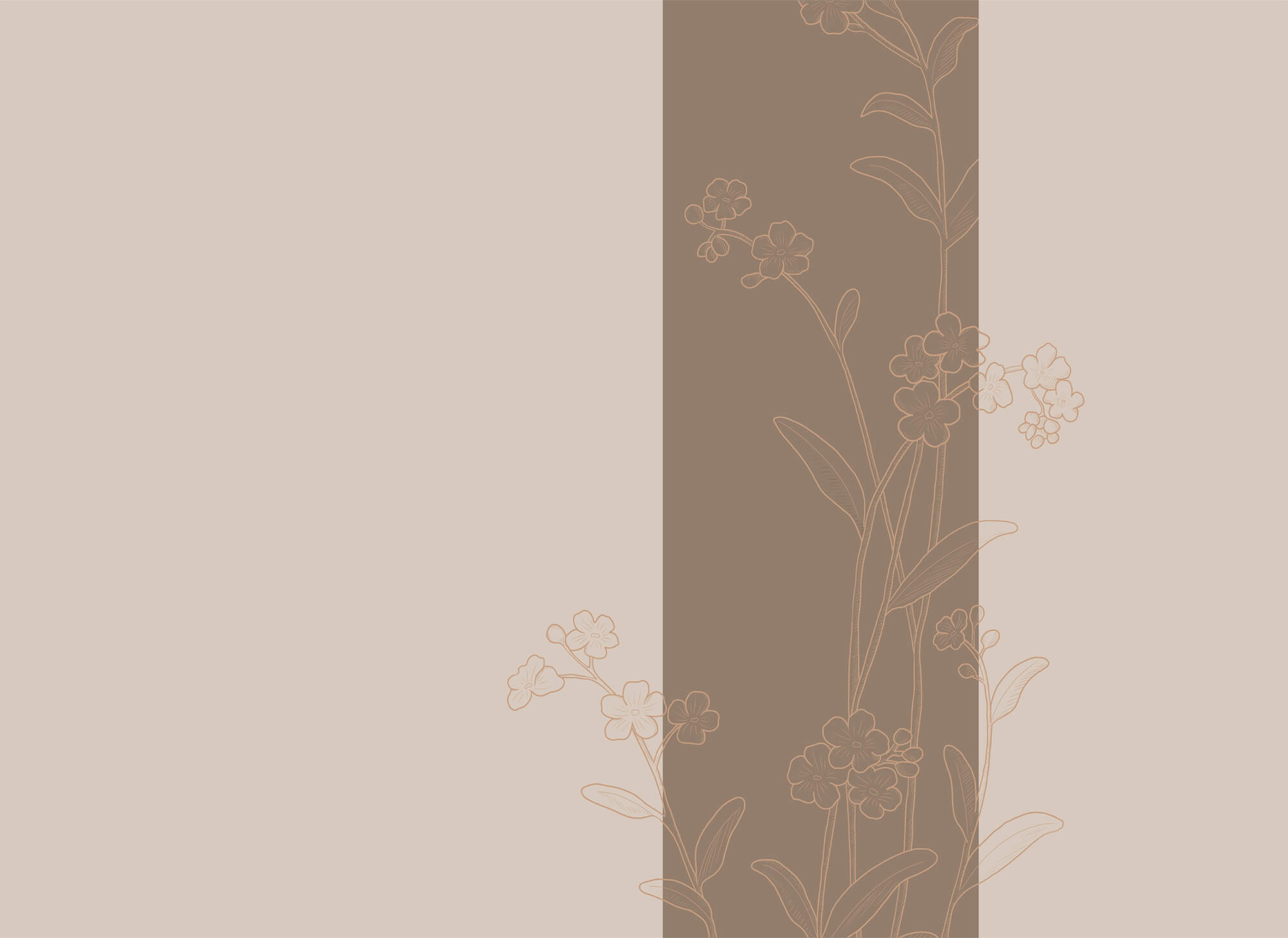 Elegant floral design on soothing background Elegant floral design on soothing background