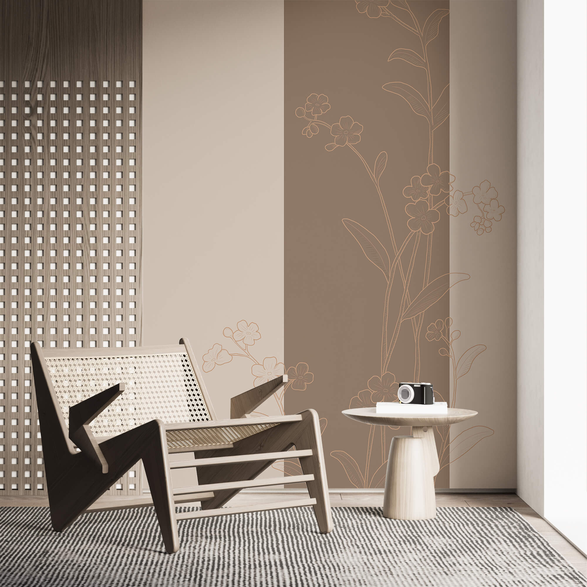 Elegantný kvetinový vzor na upokojujúcom pozadí Elegantný kvetinový vzor na upokojujúcom pozadí