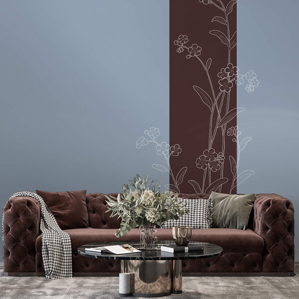 Elegantné kvety na dvojfarebnom pozadí Elegantné kvety na dvojfarebnom pozadí