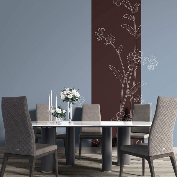 Elegantné kvety na dvojfarebnom pozadí Elegantné kvety na dvojfarebnom pozadí