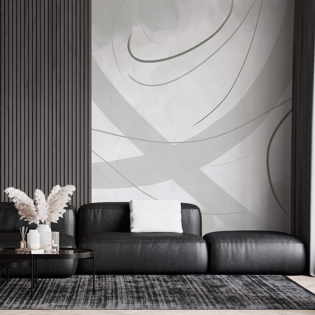 Biele a sivé pozadie s čiarami a krivkami