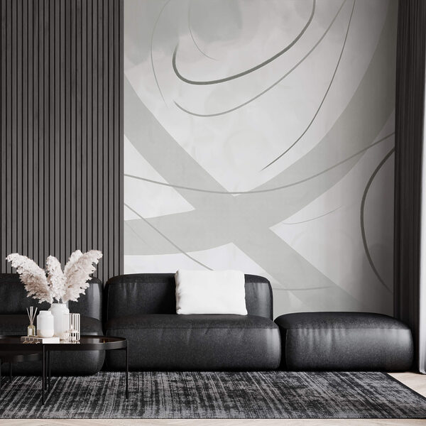 Biele a sivé pozadie s čiarami a krivkami