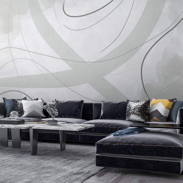 Biele a sivé pozadie s čiarami a krivkami