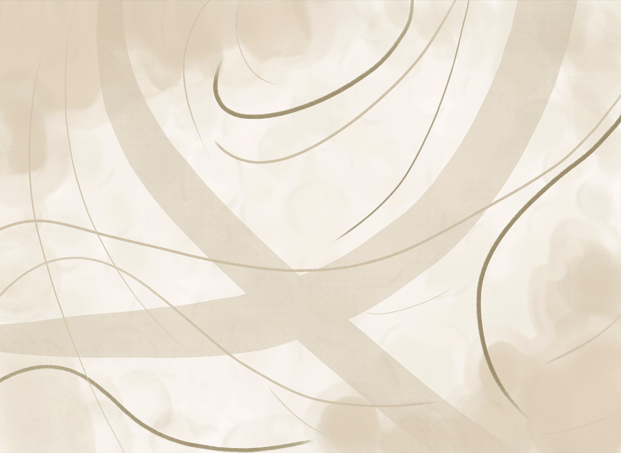 White and brown background with lines and curves White and brown background with lines and curves