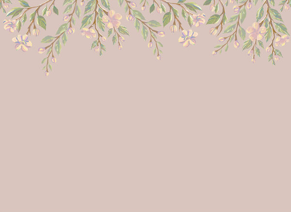 Delicate floral design on a soft background Delicate floral design on a soft background
