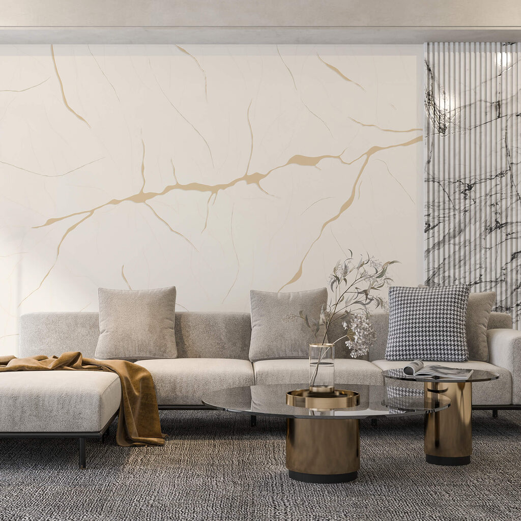 Biely povrch s prasklinami