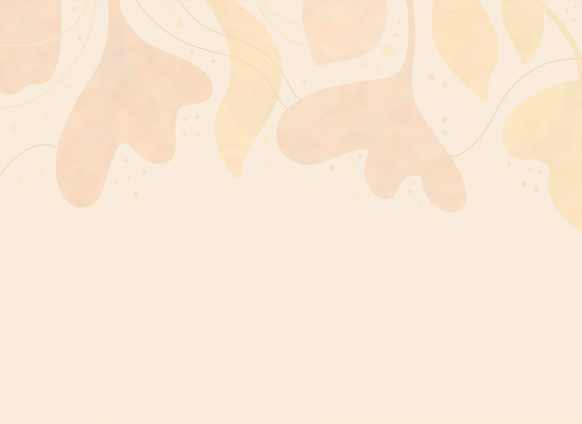 Gentle pastel leaves on soft backdrop