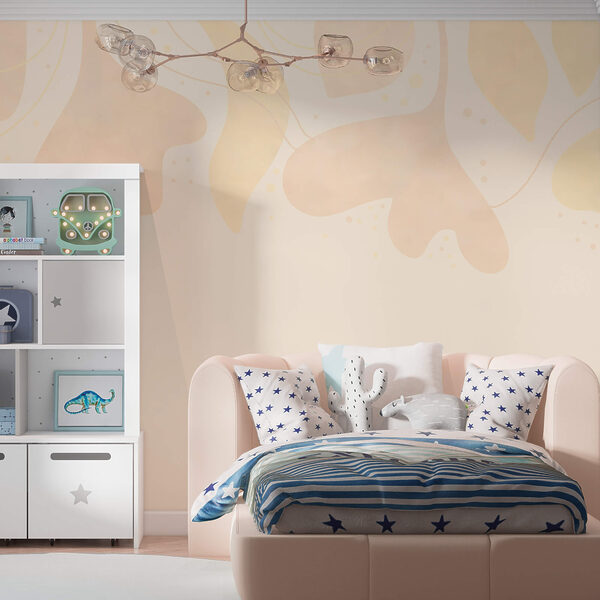 Jemné pastelové listy na mäkkom pozadí