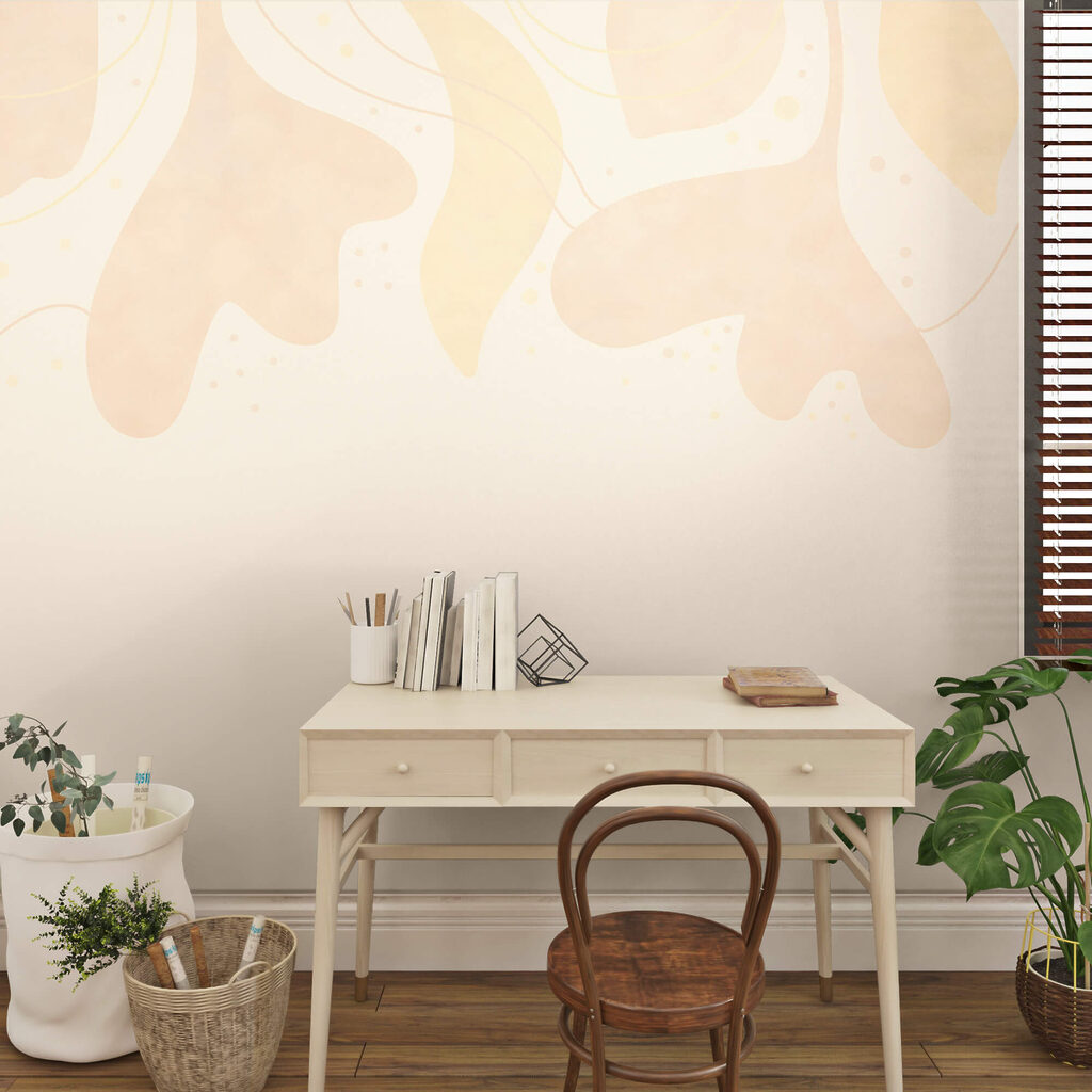 Jemné pastelové listy na mäkkom pozadí