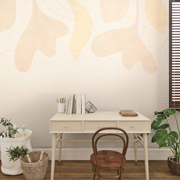 Jemné pastelové listy na mäkkom pozadí