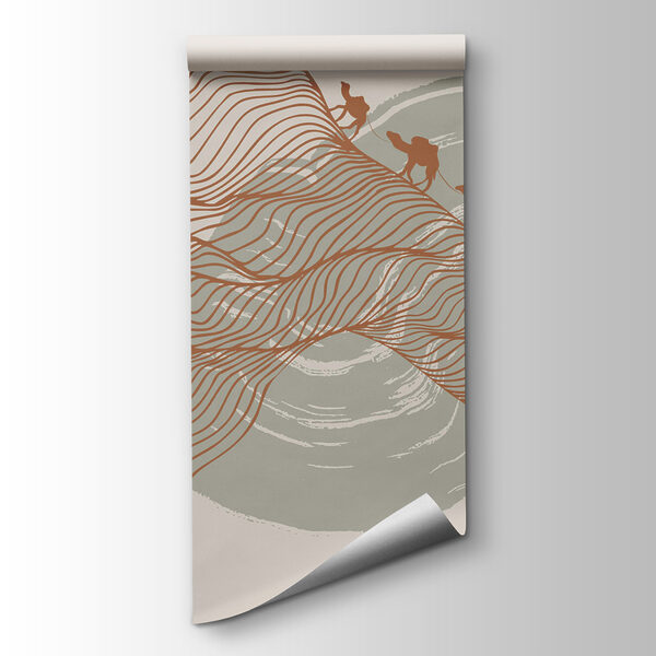 Drawing of a desert landscape Drawing of a desert landscape