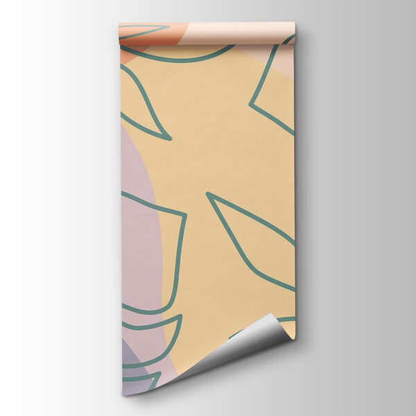 Pattern of leaves on a colorful background Pattern of leaves on a colorful background