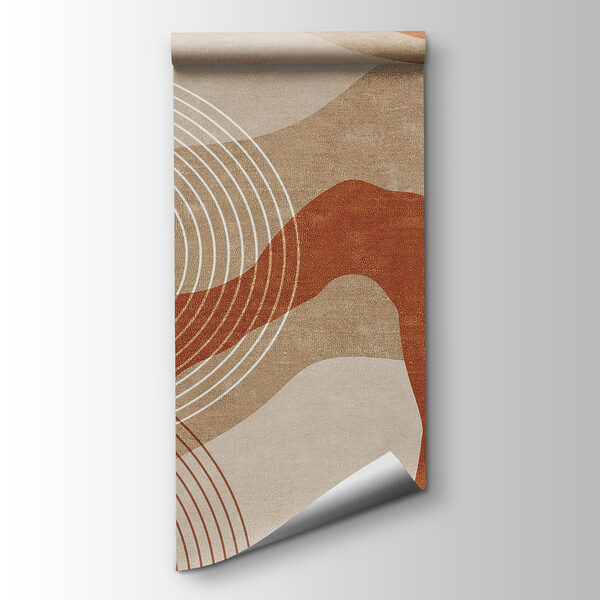 Brown and white abstract art