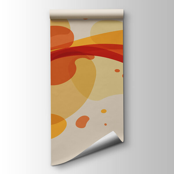 Red and yellow swirls Red and yellow swirls