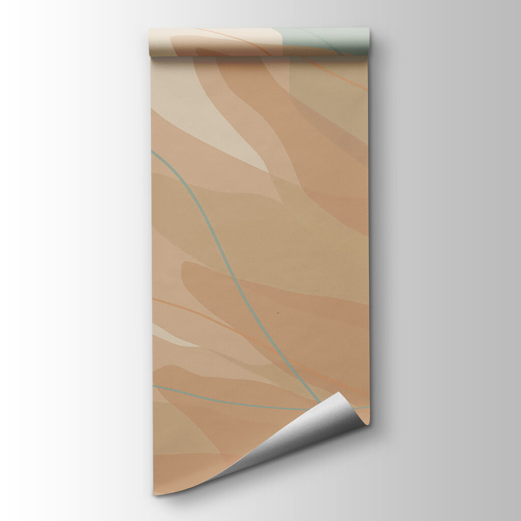 Flowing shapes in warm tones Flowing shapes in warm tones