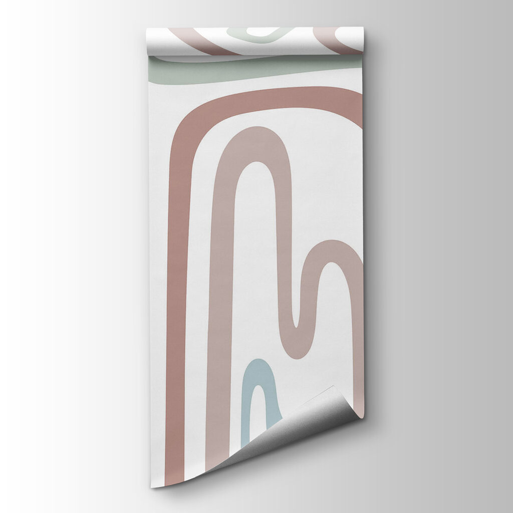 Colorful lines on a white background Colorful lines on a white background