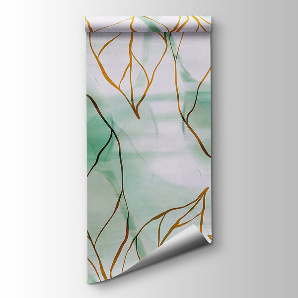 Pattern of leaves on a fabric Pattern of leaves on a fabric