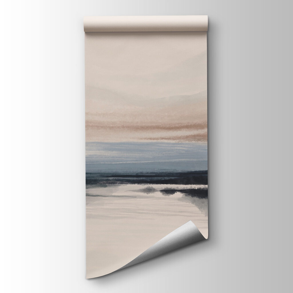 Watercolor painting of a lake