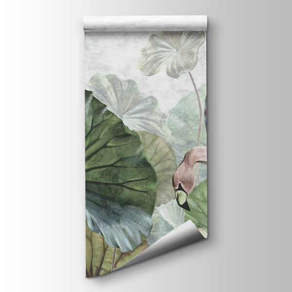 Bird and a hummingbird in a garden Bird and a hummingbird in a garden