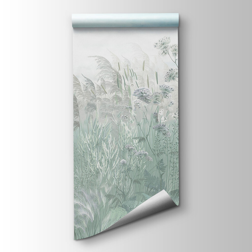 Field of grass and flowers