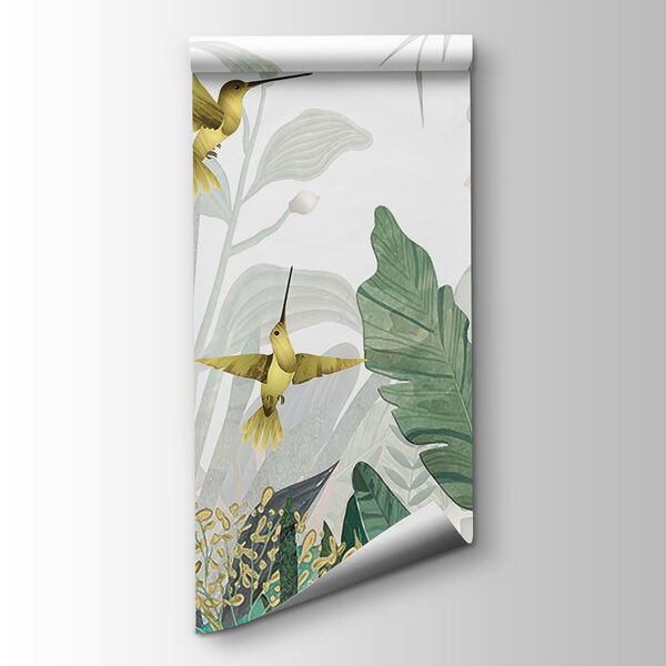 Hummingbirds flying over plants Hummingbirds flying over plants