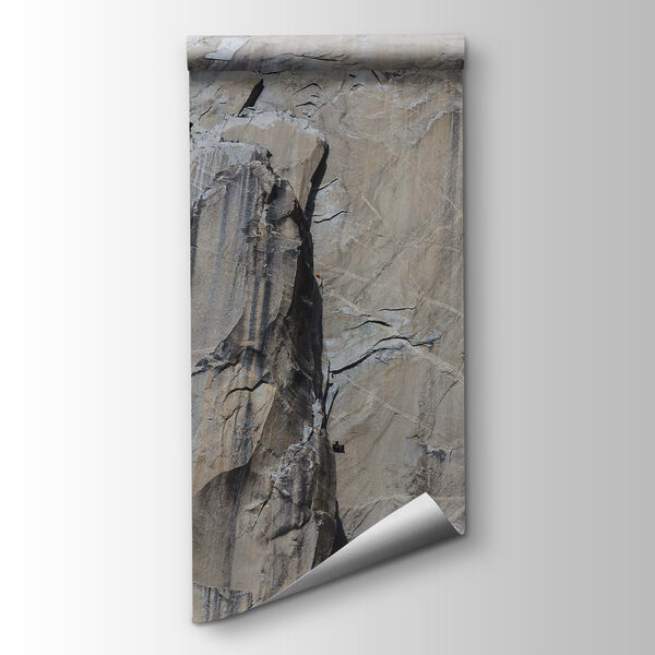 Rock face with a crack