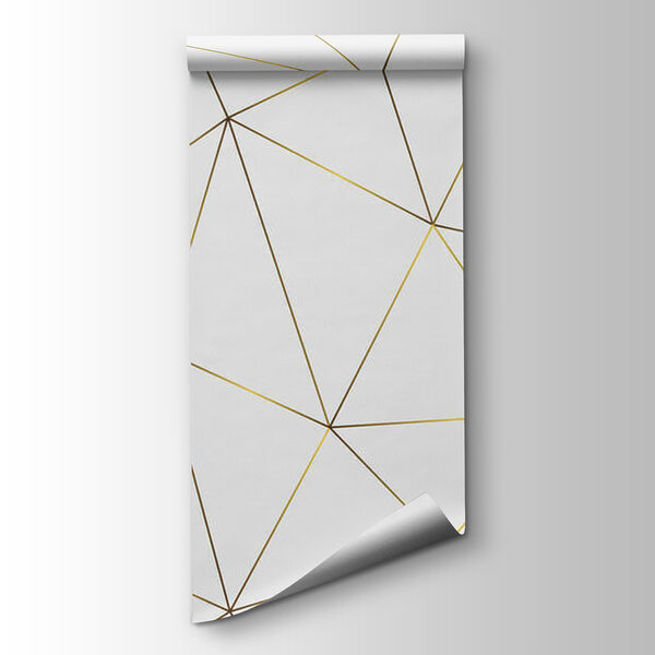 Yellow lines forming endless triangles