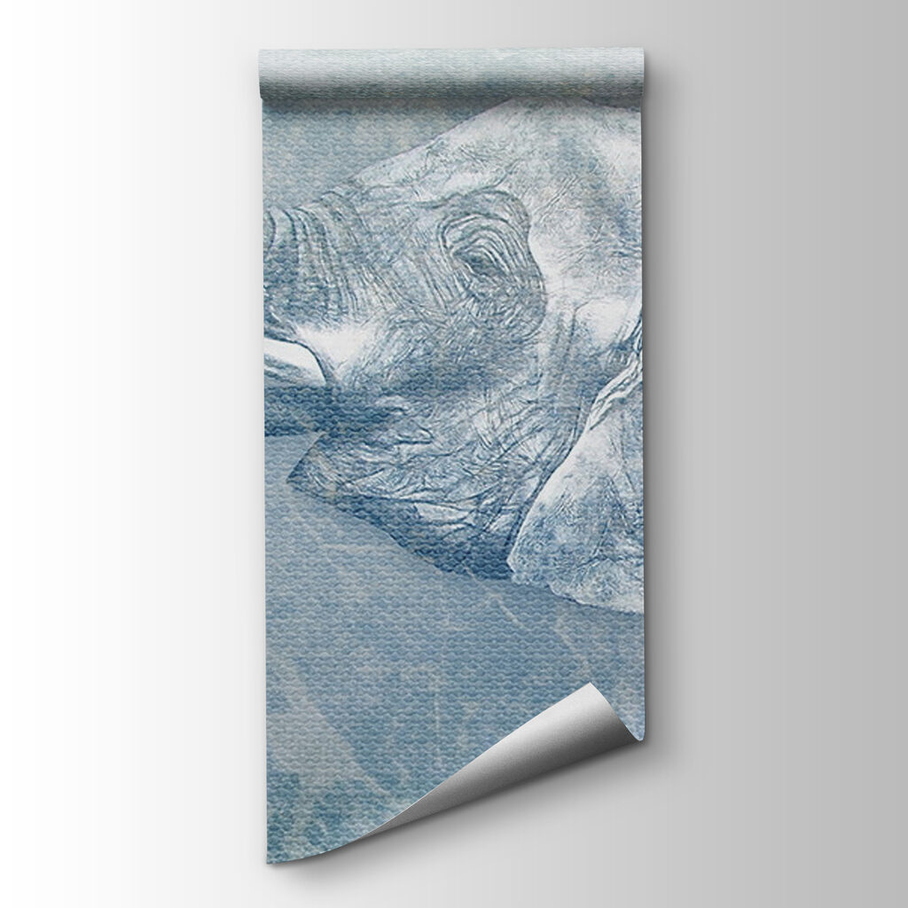 An elephant with palm tree An elephant with palm tree