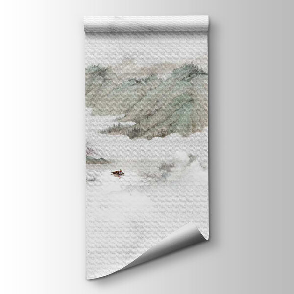 Painting of mountains and trees Painting of mountains and trees