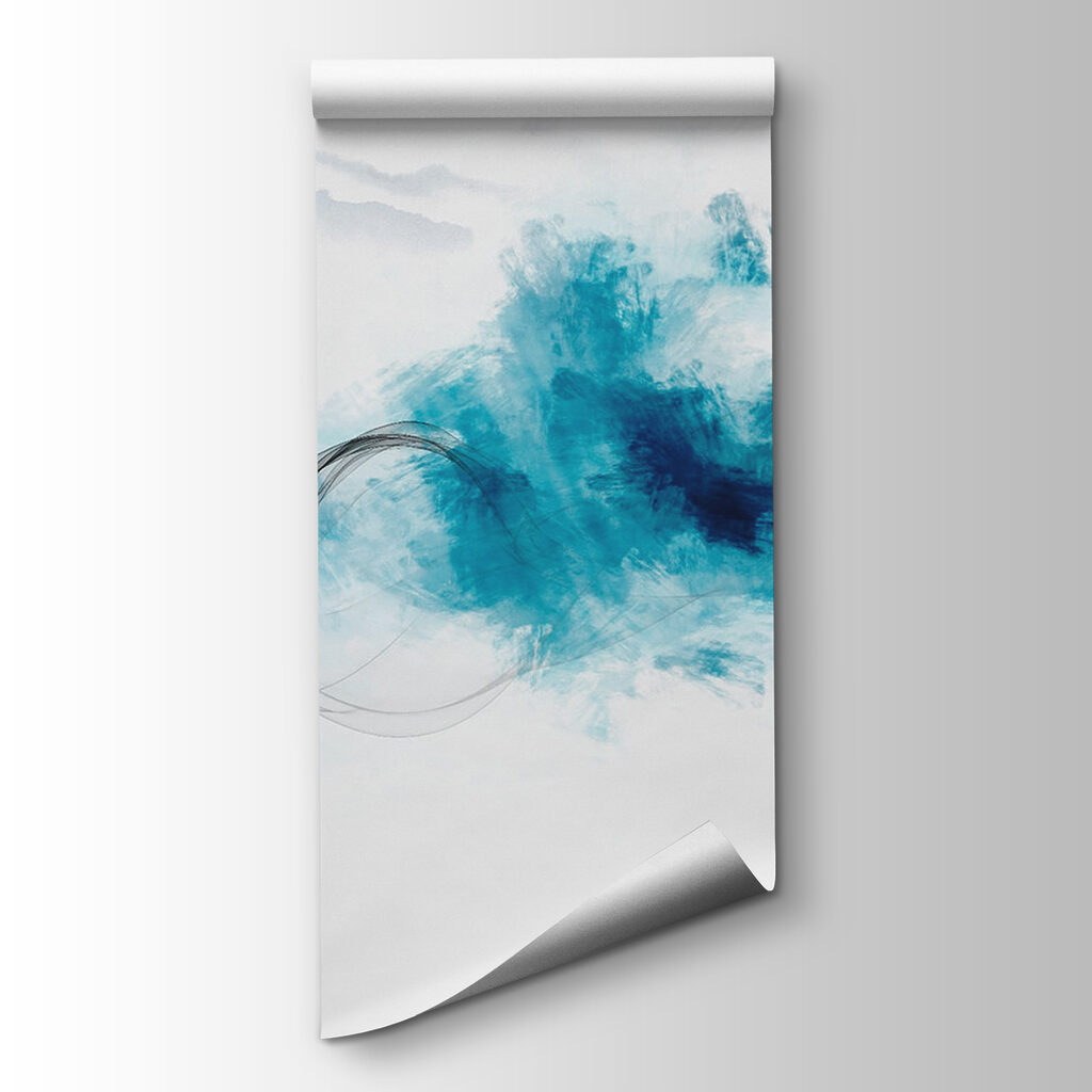 Blue smoke and a bird