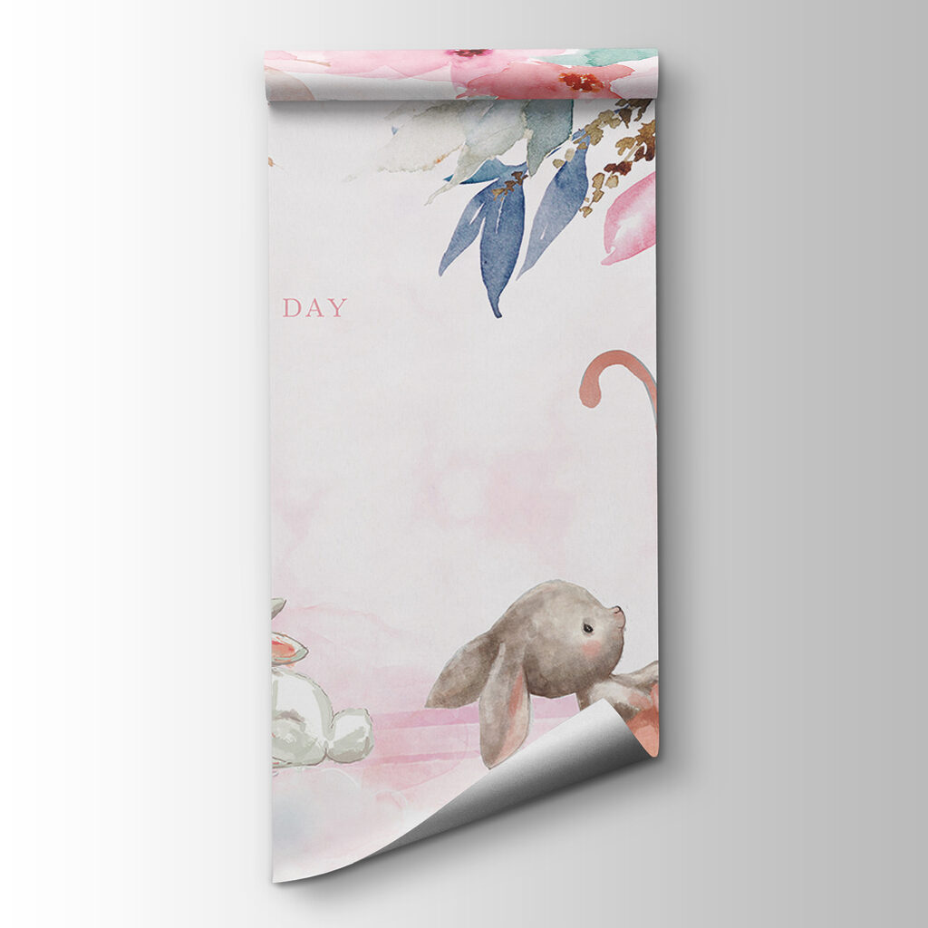 Group of bunnies in an umbrella Group of bunnies in an umbrella