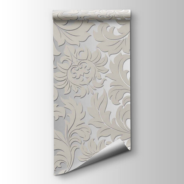 White and grey floral pattern White and grey floral pattern