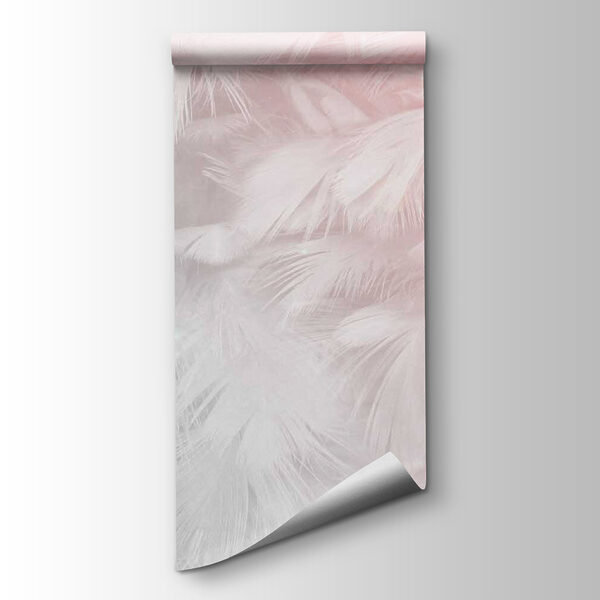 Delicate feathers in soft pastel tones Delicate feathers in soft pastel tones