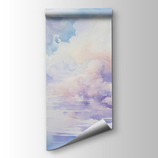 Watercolor painting of clouds