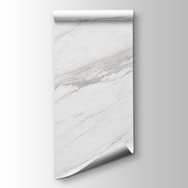 White marble with brown veins