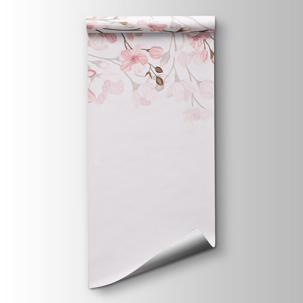 Pink flowers on a white background Pink flowers on a white background