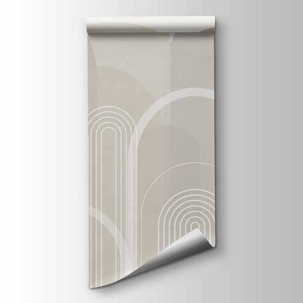 White and gray background with white lines