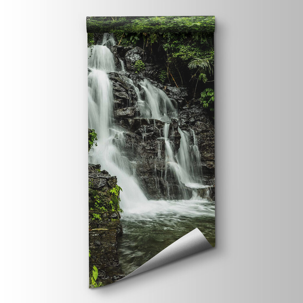 Waterfall in the middle of a forest Waterfall in the middle of a forest