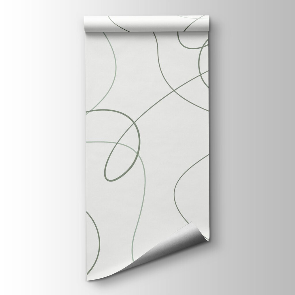 Green lines on a white background Green lines on a white background