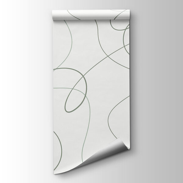 Green lines on a white background Green lines on a white background