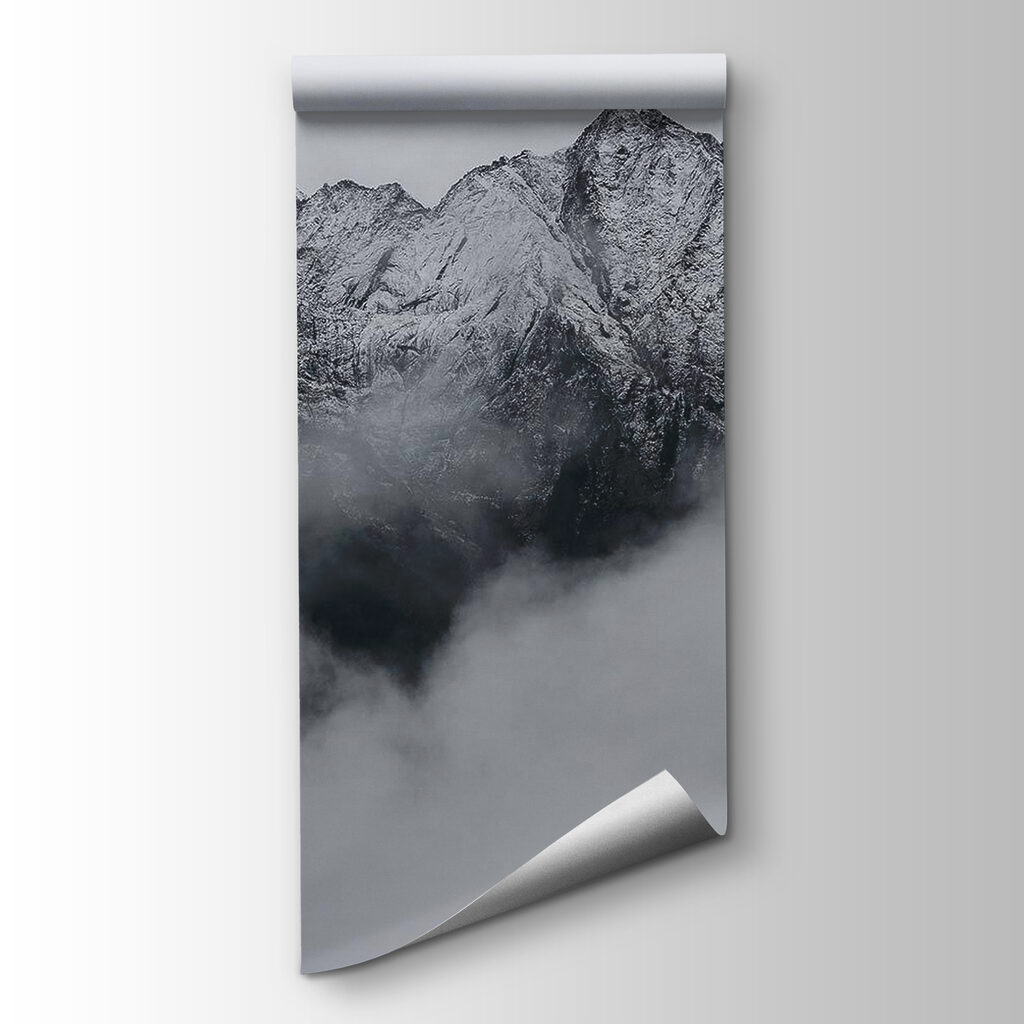 Mountain with snow on top Mountain with snow on top